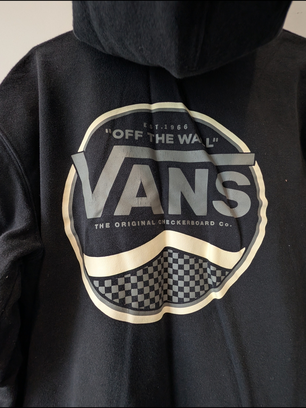 Vans Black Pullover Hoodie with Small Chest Logo - Picture 7 of 8